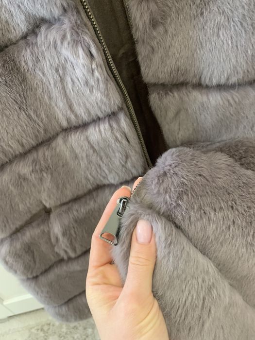 Жилет песцовый плотный мех