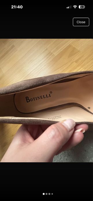 Pantofi eleganți Botinelli cu toc înalt