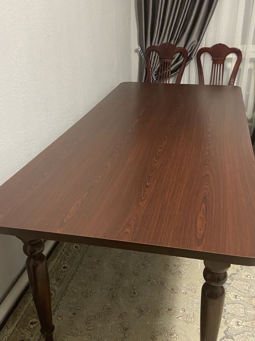 деревянный стол 10 стульями