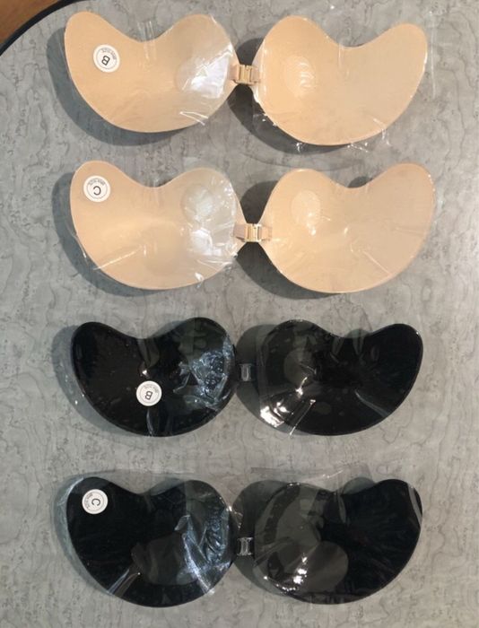 Самозалепващ , невидим сутиен нов