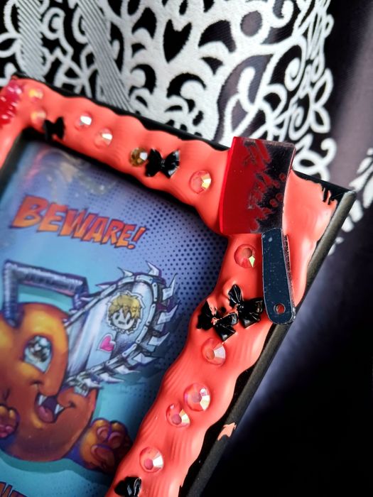 Chainsaw Man pochita anime manga art si rama lucrata manual hand-made