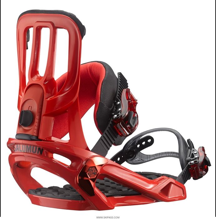 Крепления для сноуборда Salomon Rhythm красного цвета в идеале