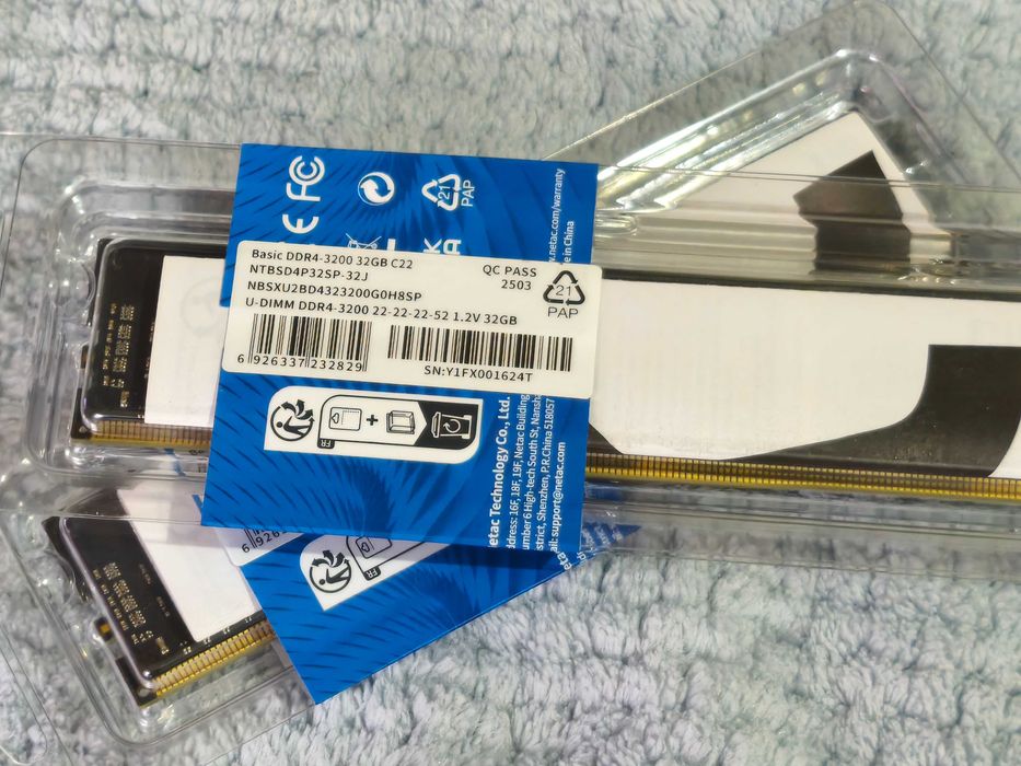 DDR4 Netac Basic [NTBSD4P32SP-32J] 32 ГБ 2x32=64Gb