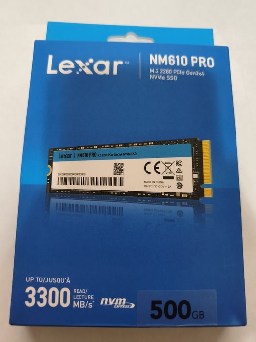 500Gb Lexar nm610 Gen 3x4