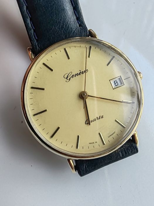 Ceas Geneve Quartz Aur 14k - 32 mm