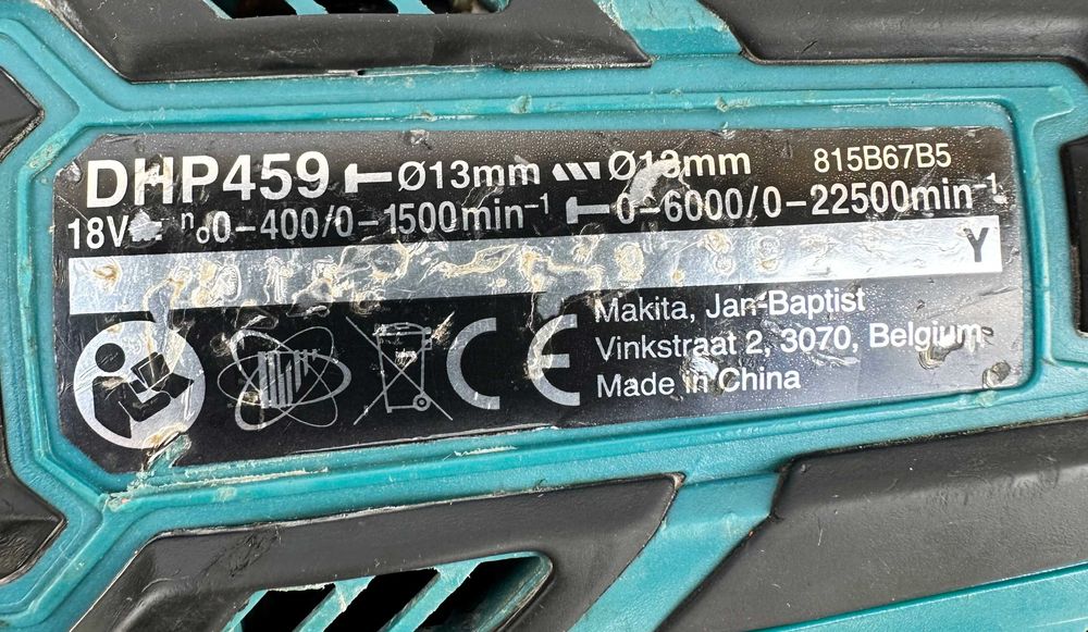 Makita DHP459 - Безчетков ударен винтоверт 18V