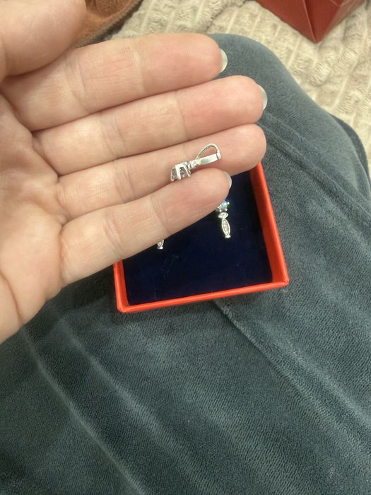 Серебро 925 пробы, серьги и подвеска.