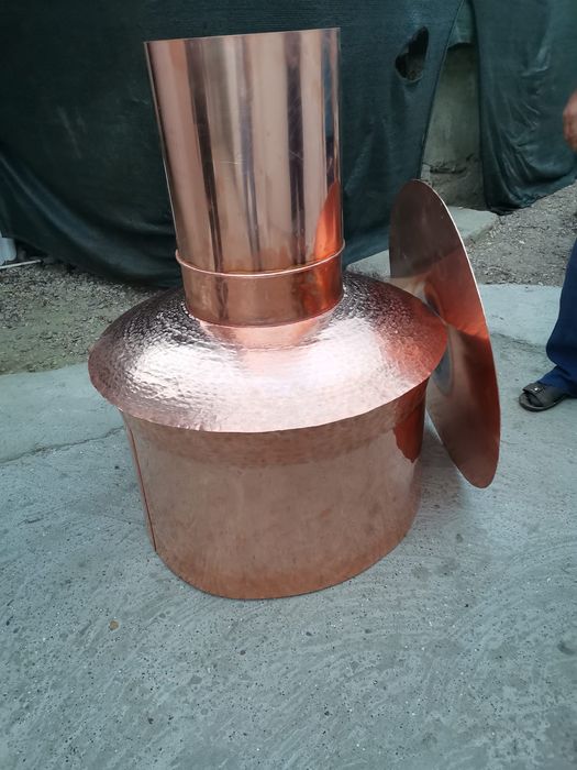 Vand un cazan de tuica din cupru alimentar capacitate de 120l