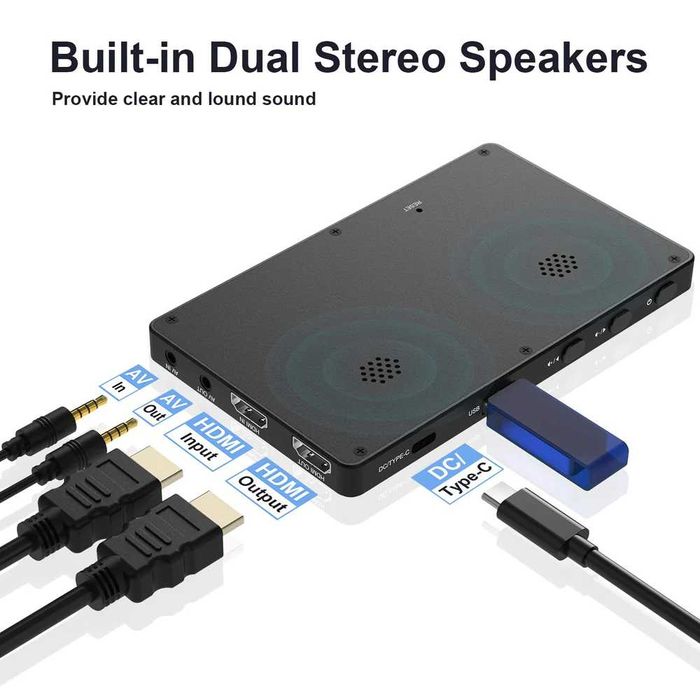 Видео рекордер Digitnow HD Video Capture Box 1080p 60fps 5" OLED Екран