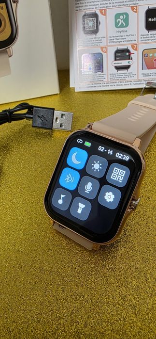 ‼️Smart Watch Auriu cu Bluettoth ‼️