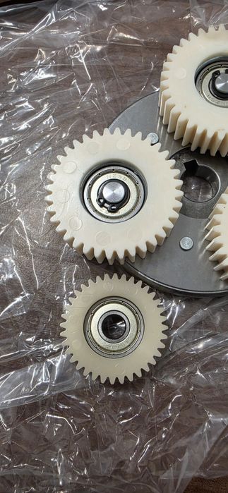 Set 3 pinioane planetare 36T (38mm) motor bicicletă electrică (Bafang, e-bike) + siguranțe
