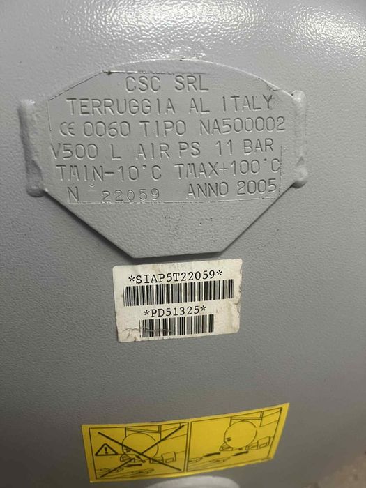 винтов компресор 500 лт.15 kw.