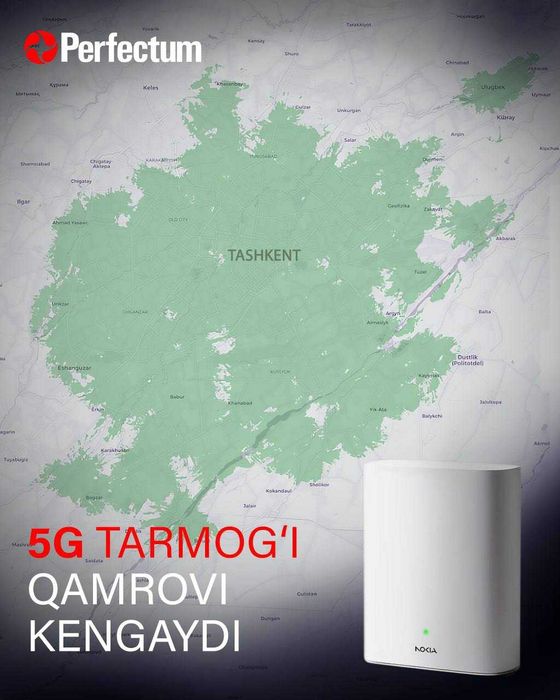 Simsiz Wi-Fi Router Perfectum 5G! 5 daqiqada ulanish!