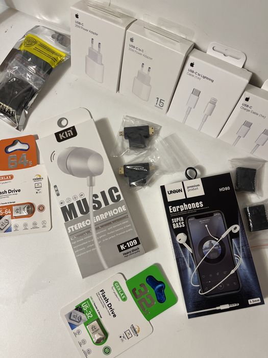 Адаптеры, зарядки, шнуры, провада, айфон андройд, тайп си юсб