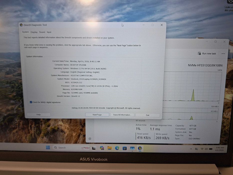 Hope Amanet P10/ Asus VivoBook 15 i3 12th SSD Tastatura iluminata