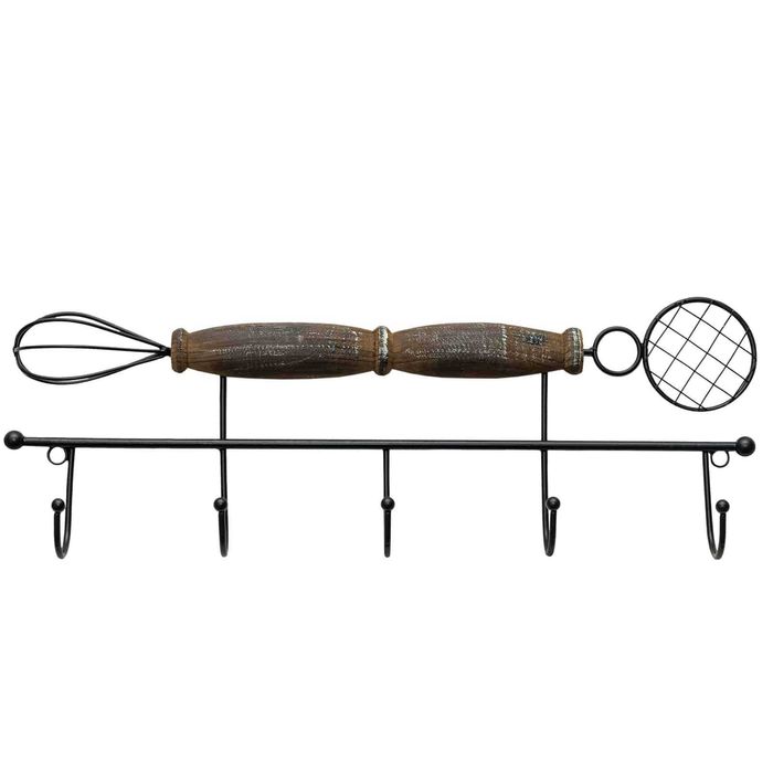 Кухненска закачалка с 5 кукички