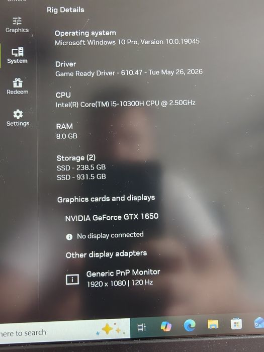 Dell G3 15 Gaming / i5-10300H / GTX 1650 4GB / 120Hz / SSD 1TB