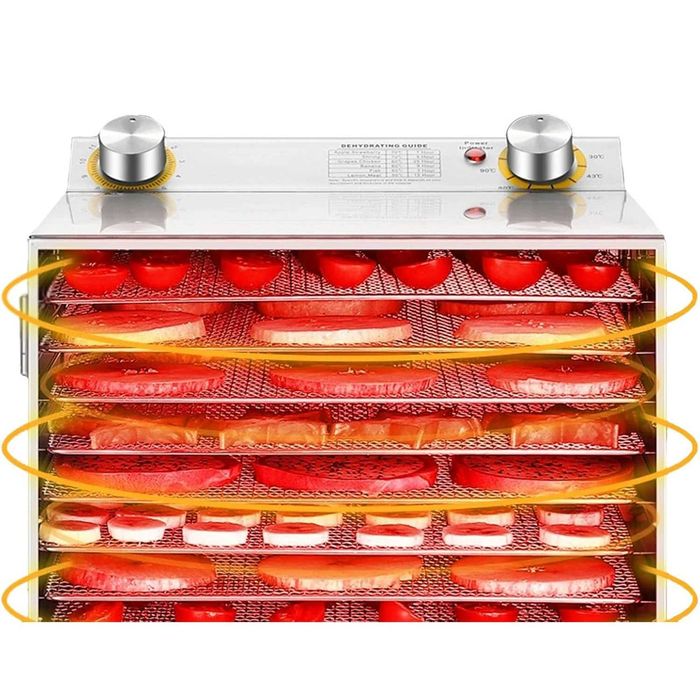 Deshidrator universal D12 PROFI Fructe, legume, carne, plante aromatice si gustari naturale