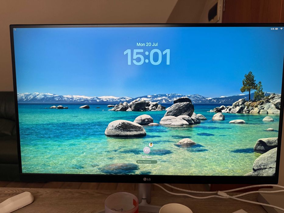 LG 27UL850-W 27″ 4K IPS USB-C 60W – перфектно състояние