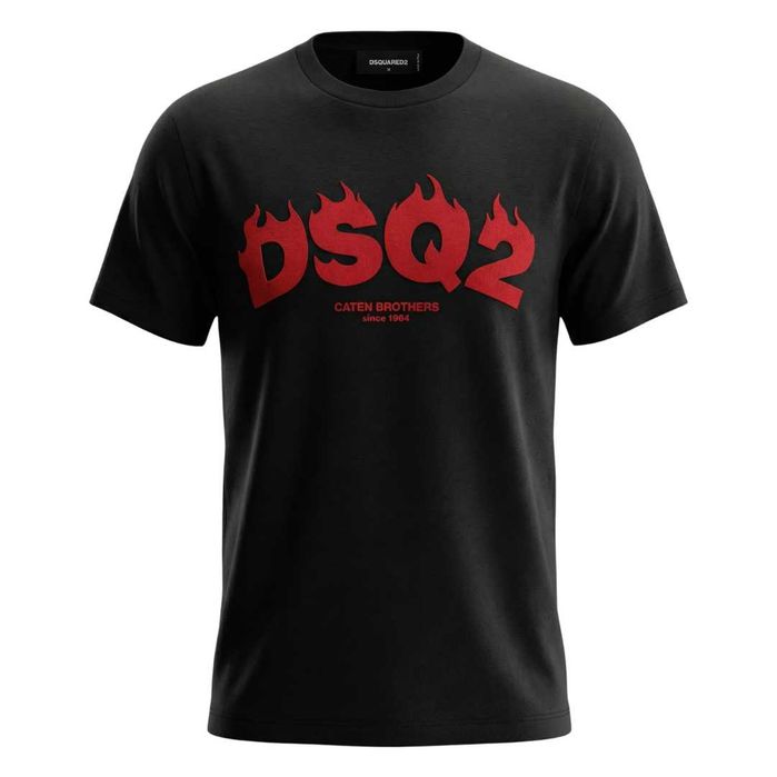 Мъжки Оригинални Тениска - Dsquared2 - Черен Цвят