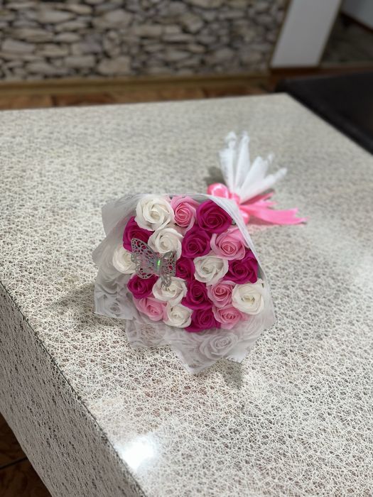 Buchet trandafiri de sapun