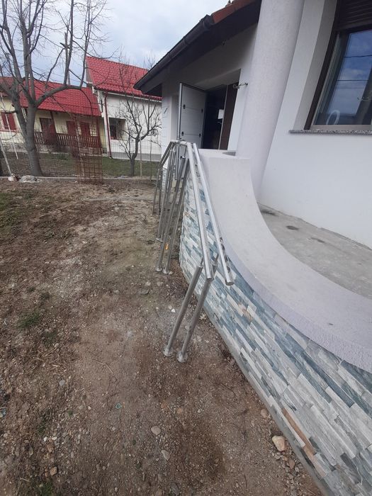 Balustrada inox finisata lungime 3,2/1,26 grosime 3 cm