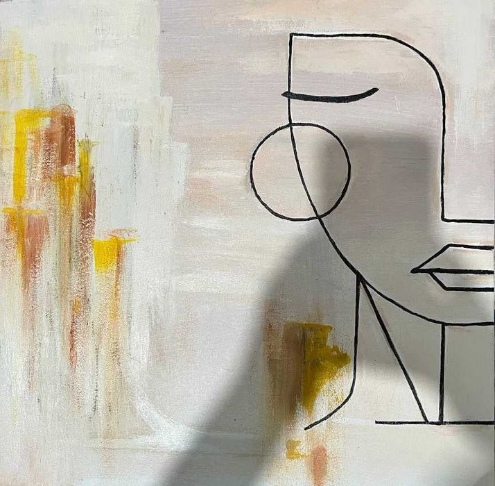 Картина для интерьера 40*40 акрил на синт. холсте - Не обижай любимую