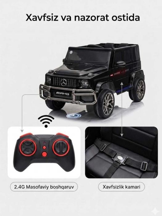 Bolalar elektromobili Mercedes G-class Gelandewagen