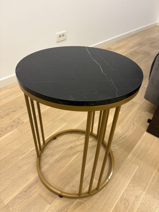Masuta de cafea imitatie de marmura neagra