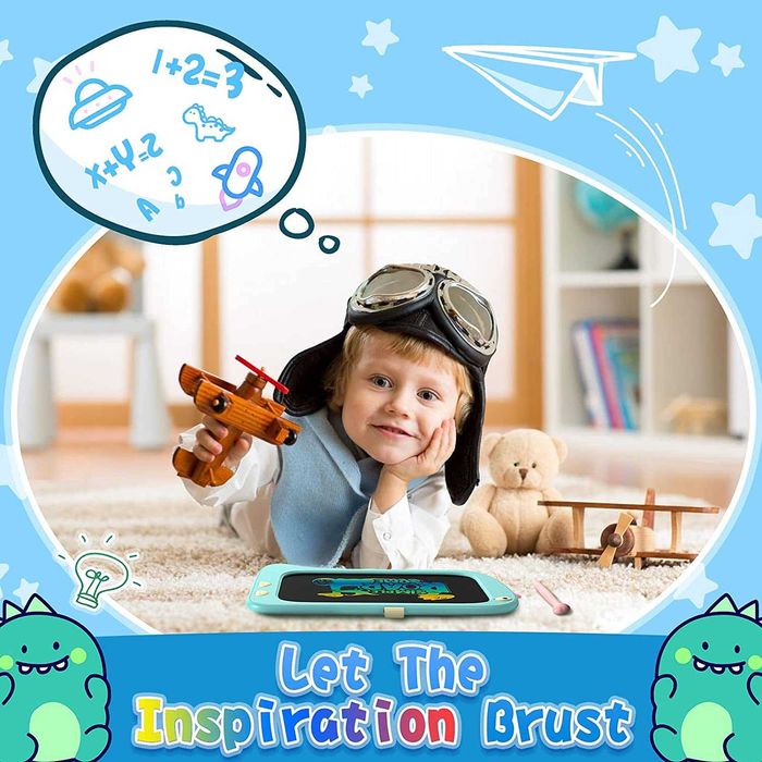 ORSEN LCD таблет за писане 8,5-инчова дъска с динозаври