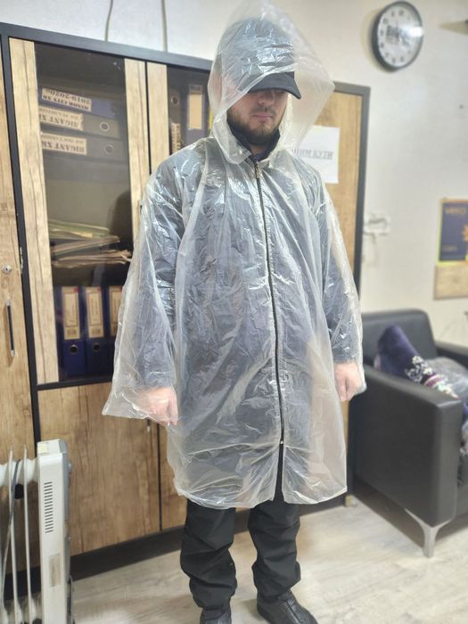 дождевик dojdevik plash плаш плащ платье Целофановый одежда доставка