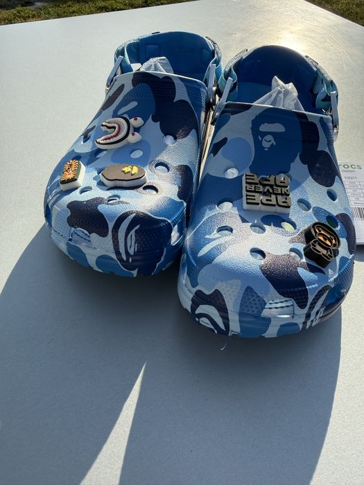Bape crocs blue