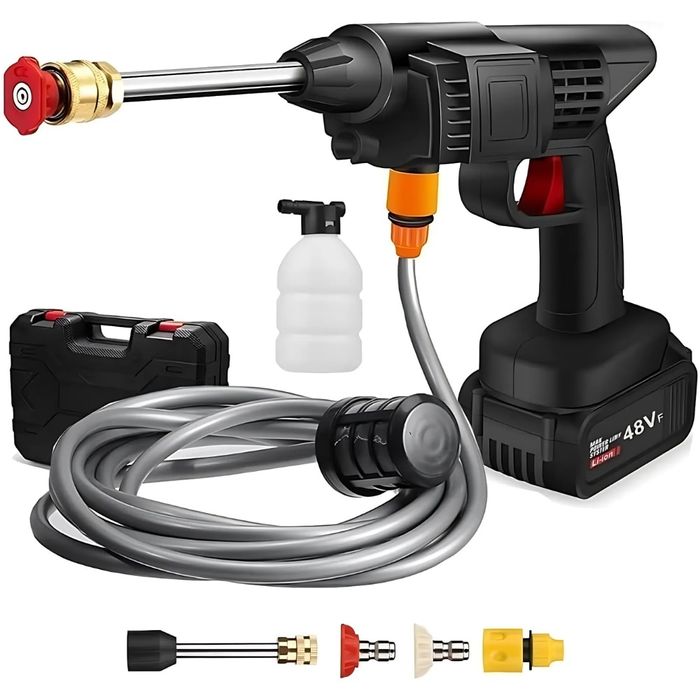 Акумулаторна Водоструйка 22 Бара, 1бр Батерия 48V 8Ah, Зарядно