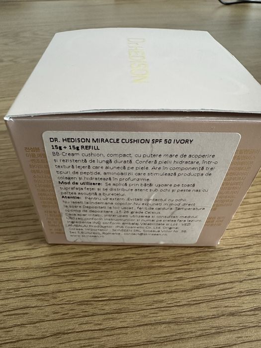 BB Cream cu SPF50 nuanta Ivory Miracle Cushion, 15 g, Dr. Hedison