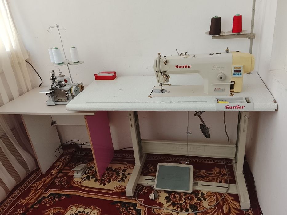 Тикув машинаси SanSir ва оверлок сотилади. Уй учун ишлатганман.