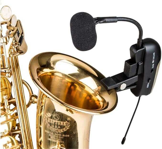 Set Wireless Cardioid condensator Microfon pentru Saxofon si Trompeta cu efect de reverberatie ACEMIC PR-8ECHO/ST-4 CASE CADOU