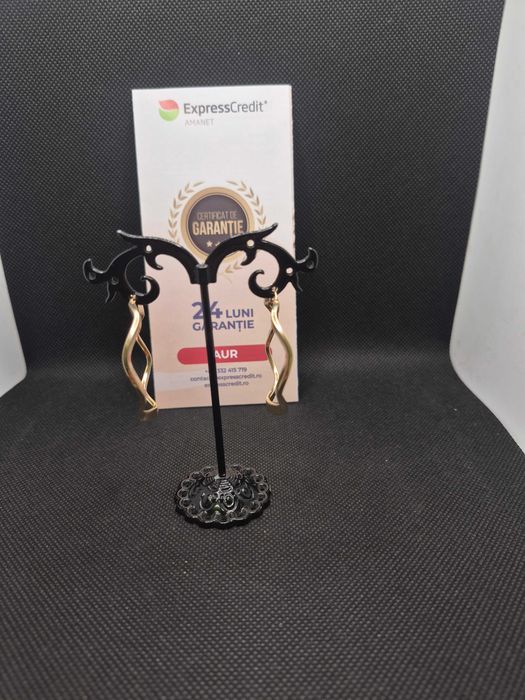 Cercei aur 14K 5.39g (50636 Ag11 Piata Nicolina) Garantie 2 ani!