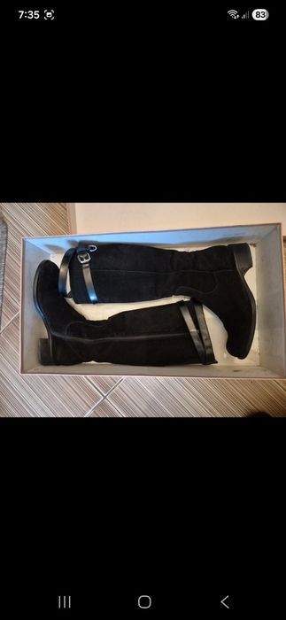 Cizme Musette piele intoarsa