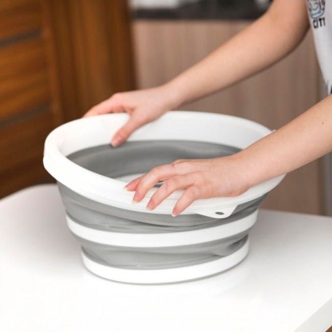 Galeata pliabila, din silicon, capacitate 10 L