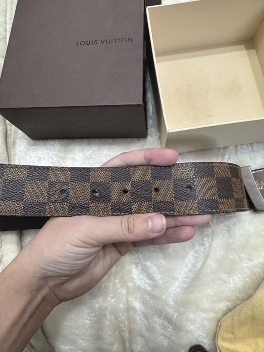 louis vuitton damier ebene ремень оригинал