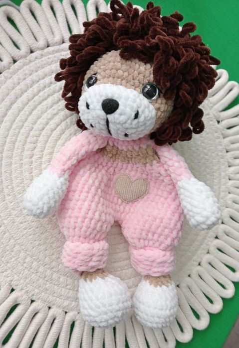 Jucărie copii/amigurumi /leu croșetat