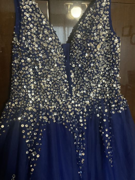 Бална рокля XL синя