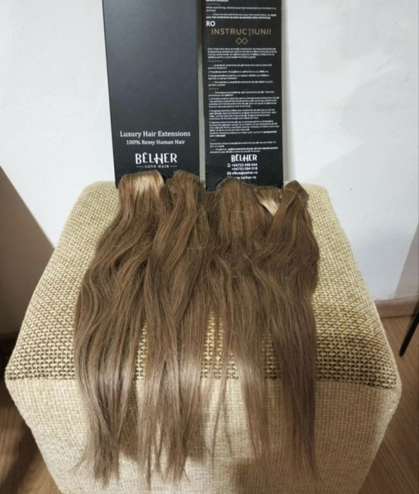 Extensii clip on belher păr natural