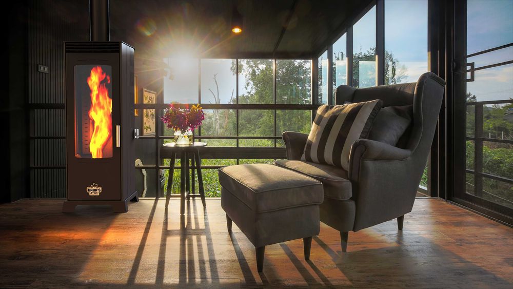 Soba pe lemne si peleti cu plita sau cuptor FLAME, SAPHIRE 8-12 kW