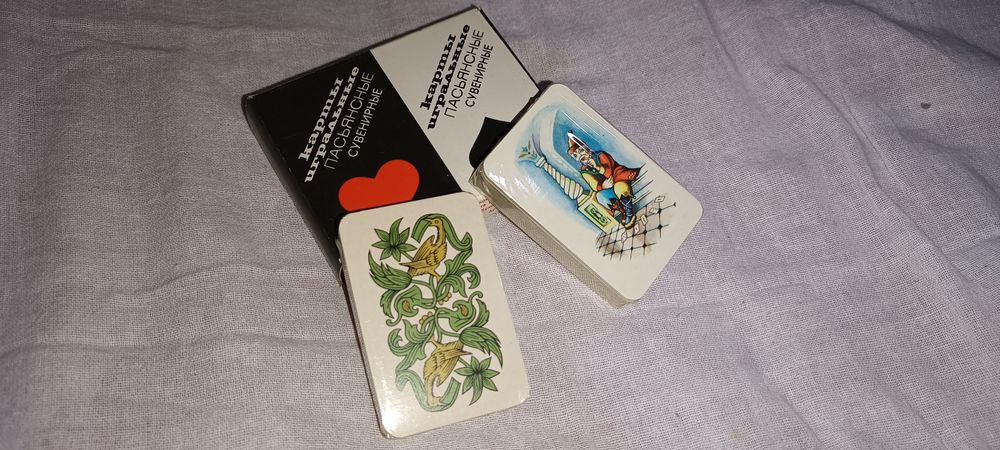 Советские новые сувенирные карты в упаковке