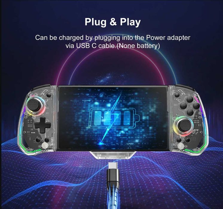 Controller Nintendo Switch v1/oled TMR joysticks, swappable thumbstick
