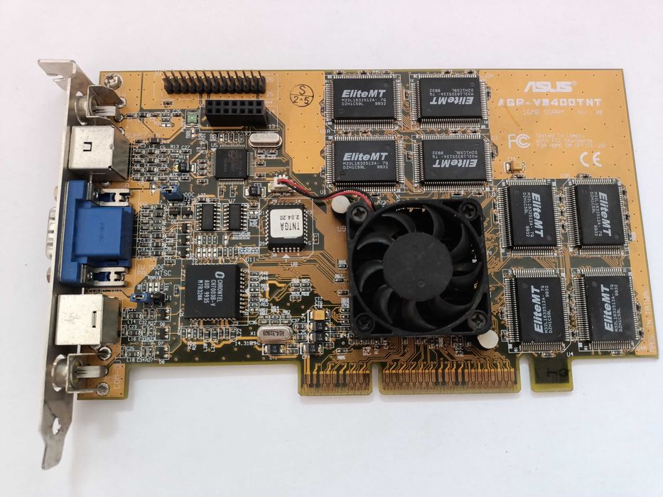 Продам ретро видеокарту AGP "ASUS AGP-V3400TNT".