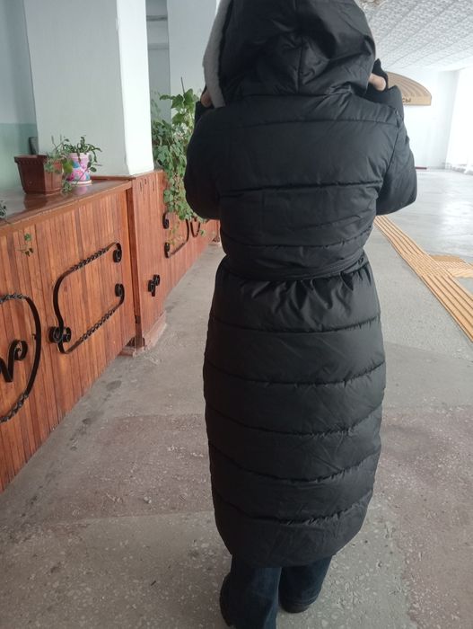 Пуховик с норковым копюшоном