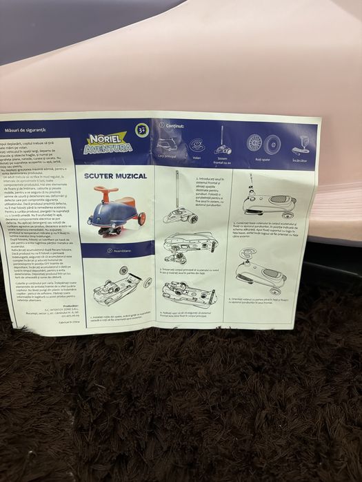 Mașinuță/Scuter electric Noriel Aventură – cu muzică și lumini