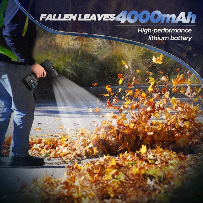 Kit suflantă de frunze Saker,jet turbo,2 ac.x21v,incarcator,sigilat